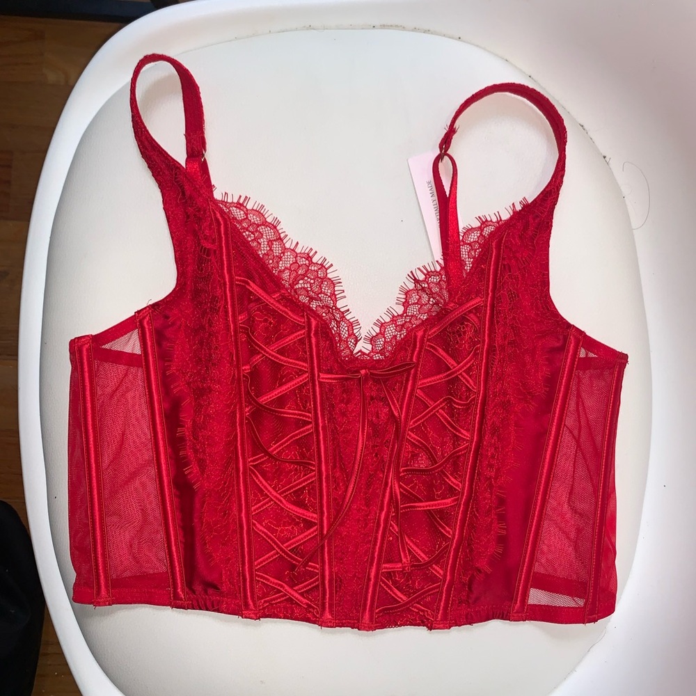Victoria’s Secret red corset top
